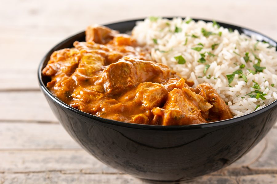 Butter chicken at BotCafe
