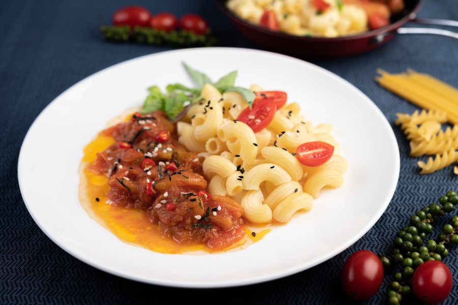 Creamy tomato pasta at BotCafe